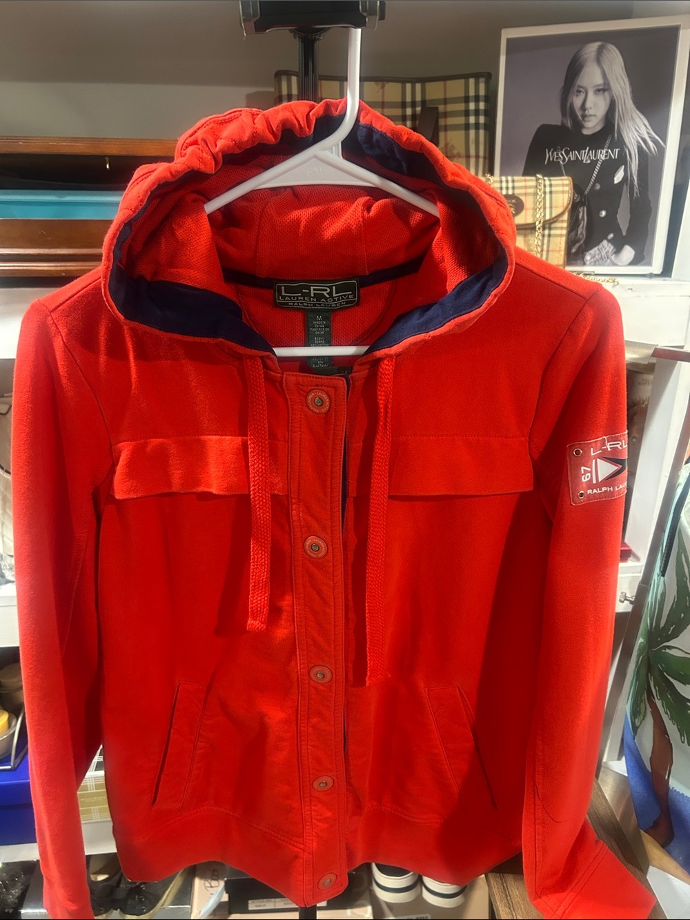 Ralph Lauren Red Hooded Utility Jacket
